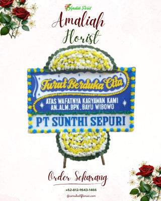 Papan Bunga Duka di Gunungsari Ilir